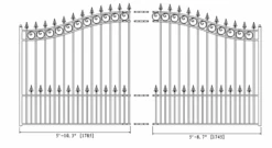 Aleko Steel Sliding Driveway Gate - London Style - 12 X 6 Feet -Home And Outdoor ScreenShot2021 02 27at4.25.44PM