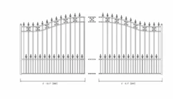 Aleko Steel Sliding Driveway Gate - Prague Style - 14 X 6 Feet -Home And Outdoor ScreenShot2021 02 27at4.30.59PM