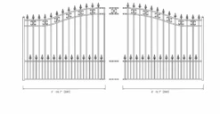 Aleko Steel Sliding Driveway Gate - St. Petersburg Style - 14 X 6 Feet -Home And Outdoor ScreenShot2021 02 27at4.35.22PM