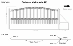 Aleko Steel Sliding Driveway Gate - Paris Style - 18 X 6 Feet 23 Aleko Steel Sliding Driveway Gate - Paris Style - 18 X 6 Feet -Home And Outdoor ScreenShot2021 02 27at5.54.44PM