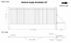 Aleko Single Slide Steel Driveway Gate - Madrid Style - 18 X 6 Feet 27 Aleko Single Slide Steel Driveway Gate - Madrid Style - 18 X 6 Feet -Home And Outdoor ScreenShot2021 02 27at5.55.17PM