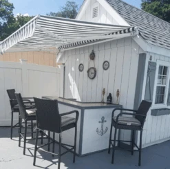 Aleko Retractable White Frame Patio Awning - 10 X 8 Feet - Gray And White Striped -Home And Outdoor ScreenShot2021 02 27at6.35.46PM a71cceb9 8663 4538 9ebc 37c068c9d65f