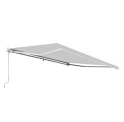 Aleko Motorized Retractable White Frame Patio Awning - 16 X 10 Feet - Gray -Home And Outdoor ScreenShot2021 02 27at6.45.22PM fea27964 094a 4639 ac5e 77f516cd026f