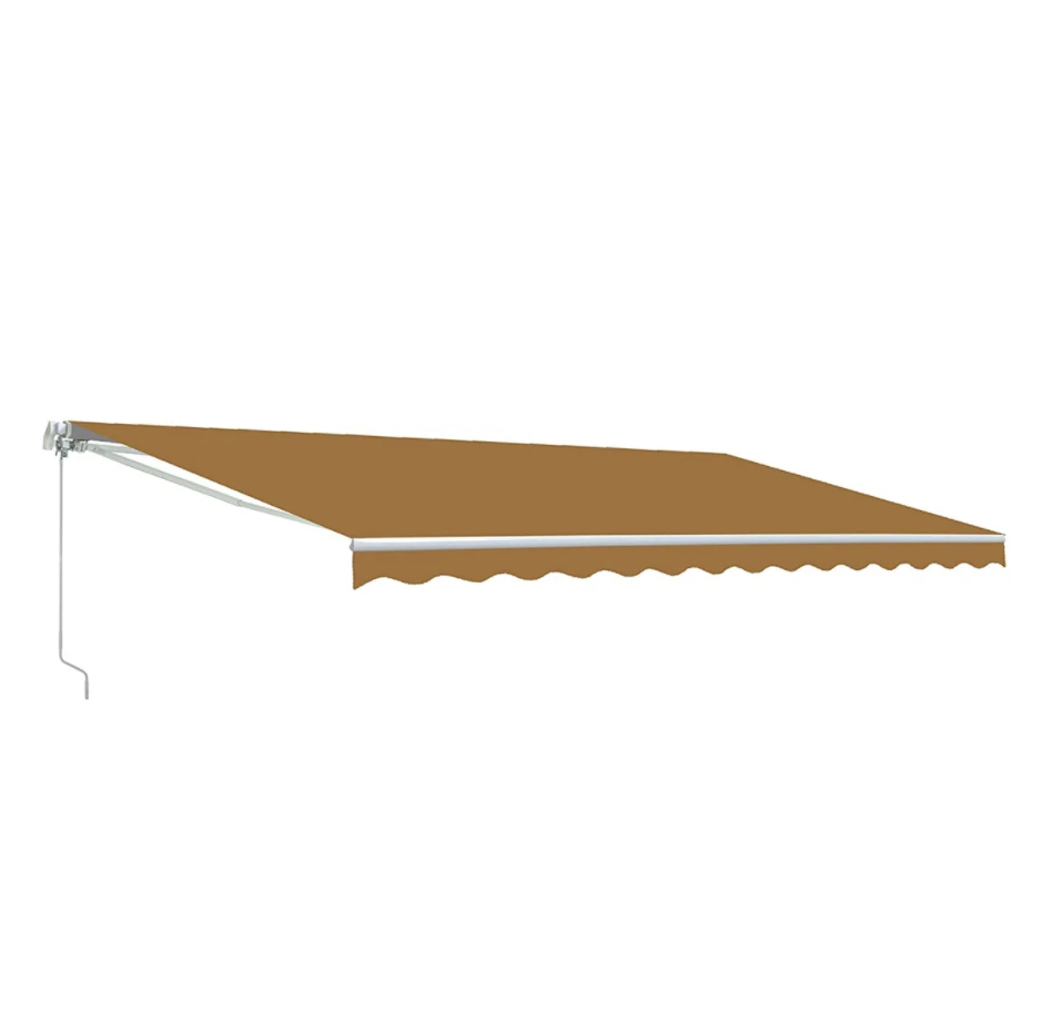 Aleko Motorized Retractable White Frame Patio Awning - 16 X 10 Feet - Sand 6 Aleko Motorized Retractable White Frame Patio Awning - 16 X 10 Feet - Sand - Image 4