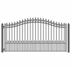 Aleko Steel Single Swing Driveway Gate - Prague Style - 12 X 6 Feet