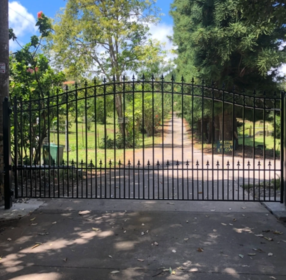 Aleko Steel Single Swing Driveway Gate - Prague Style - 12 X 6 Feet 10 Aleko Steel Single Swing Driveway Gate - Prague Style - 12 X 6 Feet - Image 8