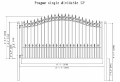 Aleko Steel Single Swing Driveway Gate - Prague Style - 12 X 6 Feet 20 Aleko Steel Single Swing Driveway Gate - Prague Style - 12 X 6 Feet -Home And Outdoor ScreenShot2021 02 28at4.12.28PM
