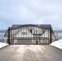 Aleko Steel Single Swing Driveway Gate - Paris Style - 12 X 6 Feet -Home And Outdoor ScreenShot2021 02 28at6.29.57PM