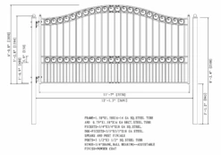 Aleko Steel Single Swing Driveway Gate - Paris Style - 12 X 6 Feet -Home And Outdoor ScreenShot2021 02 28at6.30.50PM