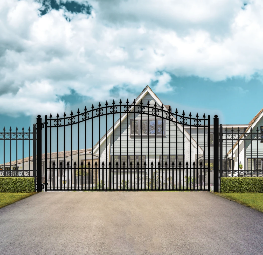 Aleko Steel Single Swing Driveway Gate - St. Petersburg Style - 12 X 6 Feet 4 Aleko Steel Single Swing Driveway Gate - St. Petersburg Style - 12 X 6 Feet - Image 2