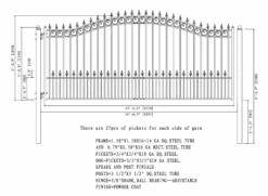 Aleko Steel Single Swing Driveway Gate - Prague Style - 14 X 6 Feet -Home And Outdoor ScreenShot2021 02 28at6.39.55PM