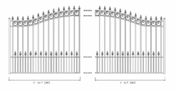 Aleko Steel Single Swing Driveway Gate - Prague Style - 14 X 6 Feet -Home And Outdoor ScreenShot2021 02 28at6.40.02PM