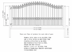 Aleko Steel Single Swing Driveway Gate - London Style - 14 X 6 Feet -Home And Outdoor ScreenShot2021 02 28at6.42.28PM