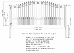 Aleko Steel Single Swing Driveway Gate - St. Petersburg Style - 14 X 6 Feet 15 Aleko Steel Single Swing Driveway Gate - St. Petersburg Style - 14 X 6 Feet -Home And Outdoor ScreenShot2021 02 28at6.43.11PM
