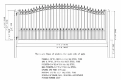 Aleko Steel Single Swing Driveway Gate - Prague Style - 16 X 6 Feet -Home And Outdoor ScreenShot2021 02 28at6.49.14PM