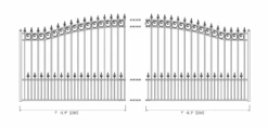 Aleko Steel Single Swing Driveway Gate - Prague Style - 16 X 6 Feet -Home And Outdoor ScreenShot2021 02 28at6.49.20PM