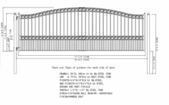 Aleko Steel Single Swing Driveway Gate - Paris Style - 18 X 6 Feet -Home And Outdoor ScreenShot2021 02 28at6.53.46PM