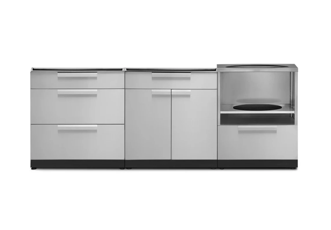 NewAge Outdoor Grill Station BBQ Island Grill Island - 3 Piece Outdoor Kitchen 66002 5 NewAge Outdoor Grill Station BBQ Island Grill Island - 3 Piece Outdoor Kitchen 66002 - Image 3