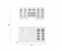 NewAge Wall Bar Cabinet Wine Cabinet Set With Glass Beverage Display Base Cabinet, Wall Wine Rack, Glass Short Wall Display Cabinet - 6 Piece Home Dry Bar Wine Storage Cabinet Set 62518 16 NewAge Wall Bar Cabinet Wine Cabinet Set With Glass Beverage Display Base Cabinet, Wall Wine Rack, Glass Short Wall Display Cabinet - 6 Piece Home Dry Bar Wine Storage Cabinet Set 62518 -Home And Outdoor ScreenShot2021 03 02at12.44.44PM