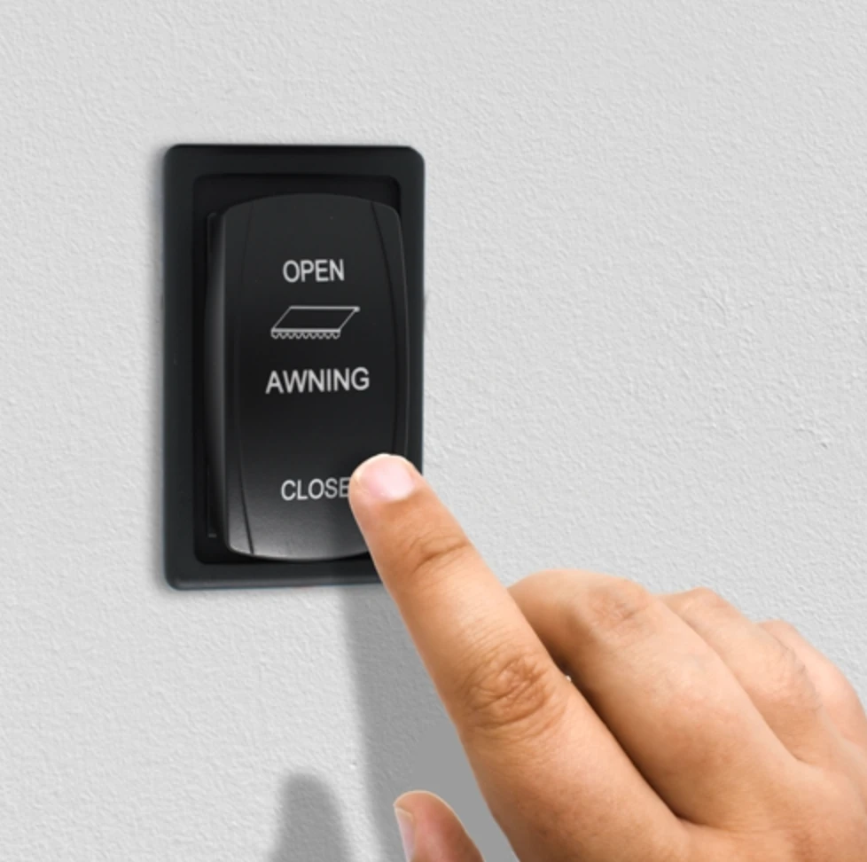 Aleko Motorized Retractable RV Awning - 21 X 8 Feet - Blue Fade 9 Aleko Motorized Retractable RV Awning - 21 X 8 Feet - Blue Fade - Image 7