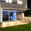 Aleko Half Cassette Motorized Retractable LED Luxury Patio Awning - 20 X 10 Feet - Red And White Stripes 2 Aleko Half Cassette Motorized Retractable LED Luxury Patio Awning - 20 X 10 Feet - Red And White Stripes -Home And Outdoor ScreenShot2021 03 12at2.33.34PM