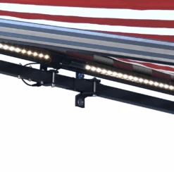 Aleko Half Cassette Motorized Retractable LED Luxury Patio Awning - 16 X 10 Feet - Red And White Stripes -Home And Outdoor ScreenShot2021 03 12at2.33.57PM 79fe42bd 4f04 487a bfbb 6f705452bb23