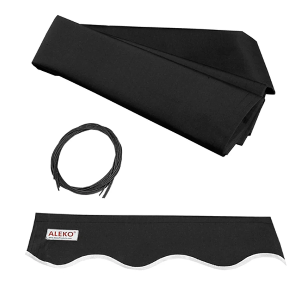 Aleko Half Cassette Motorized Retractable LED Luxury Patio Awning - 16 X 10 Feet - Black 7 Aleko Half Cassette Motorized Retractable LED Luxury Patio Awning - 16 X 10 Feet - Black - Image 5