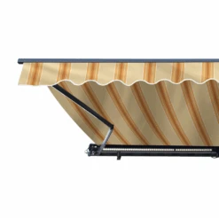 Aleko Half Cassette Motorized Retractable LED Luxury Patio Awning - 13 X 10 Feet - Multi Striped Yellow -Home And Outdoor ScreenShot2021 03 12at2.49.59PM bd8df840 1cfa 4589 b361 85d4ad920922