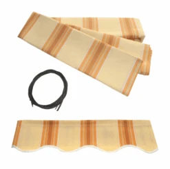 Aleko Half Cassette Motorized Retractable LED Luxury Patio Awning - 13 X 10 Feet - Multi Striped Yellow -Home And Outdoor ScreenShot2021 03 12at2.50.21PM 65fd73b2 970c 4e96 9647 568494fc629f