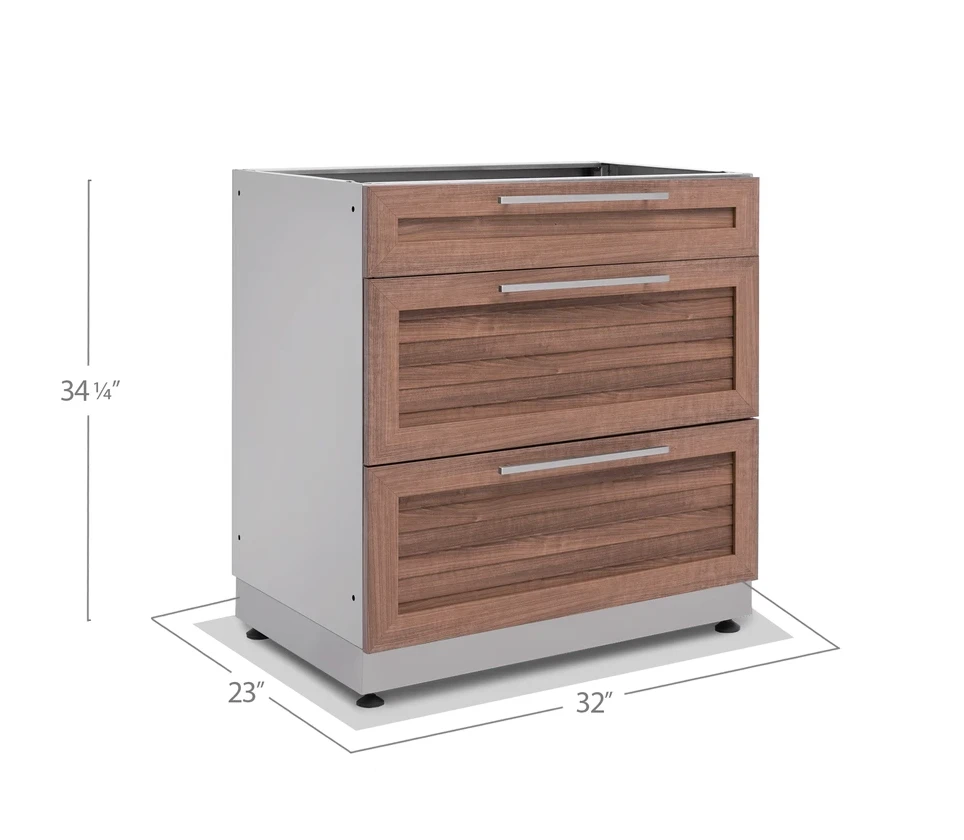 NewAge Stainless Steel Outdoor Kitchen Cabinets 3 Drawer Cabinet 70003 6 NewAge Stainless Steel Outdoor Kitchen Cabinets 3 Drawer Cabinet 70003 - Image 4