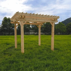 Aleko Premium Outdoor Wooden Arbor Topped Pergola - 7 X 10 Feet 9 Aleko Premium Outdoor Wooden Arbor Topped Pergola - 7 X 10 Feet -Home And Outdoor ScreenShot2021 03 20at6.06.14PM