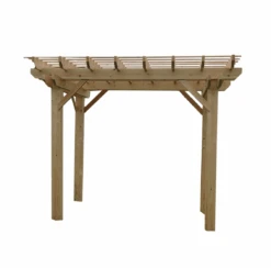 Aleko Premium Outdoor Wooden Arbor Topped Pergola - 10 X 10 Feet 8 Aleko Premium Outdoor Wooden Arbor Topped Pergola - 10 X 10 Feet -Home And Outdoor ScreenShot2021 03 20at6.16.05PM