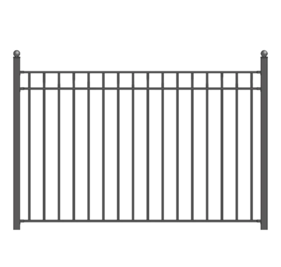Aleko Steel Fence - Madrid Style - 8 X 5 Ft 3 Aleko Steel Fence - Madrid Style - 8 X 5 Ft