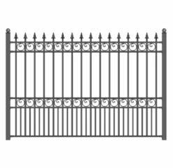 Aleko Steel Fence - London Style - 8 X 5 Ft