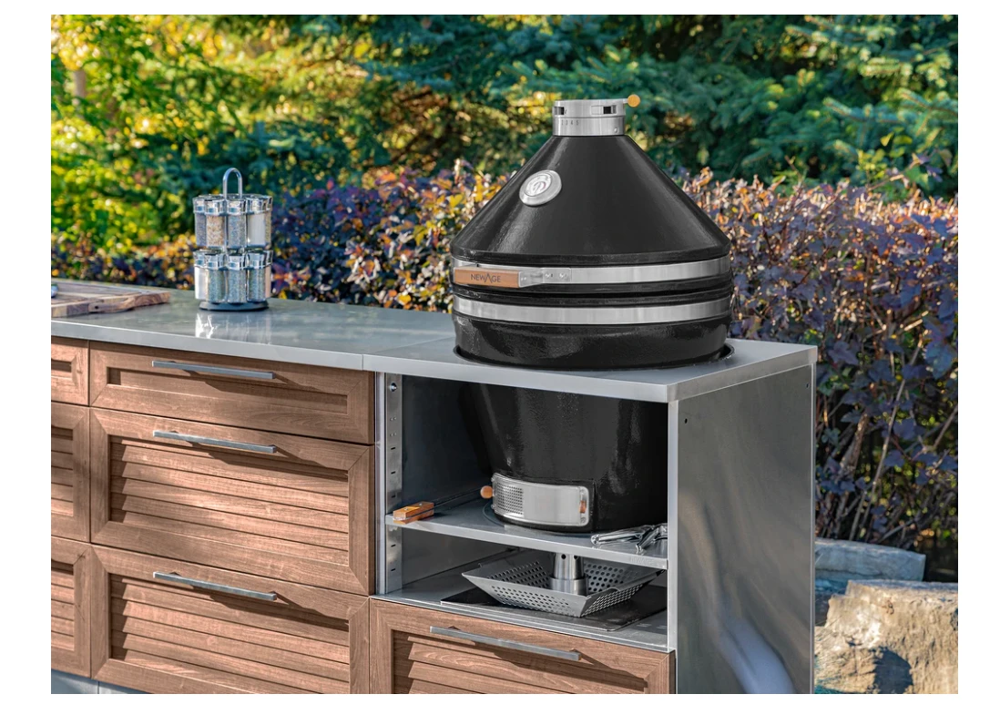 NewAge Outdoor Kitchen BBQ Appliance Charcoal Kamado Smoker Grill 65996 4 NewAge Outdoor Kitchen BBQ Appliance Charcoal Kamado Smoker Grill 65996 - Image 2
