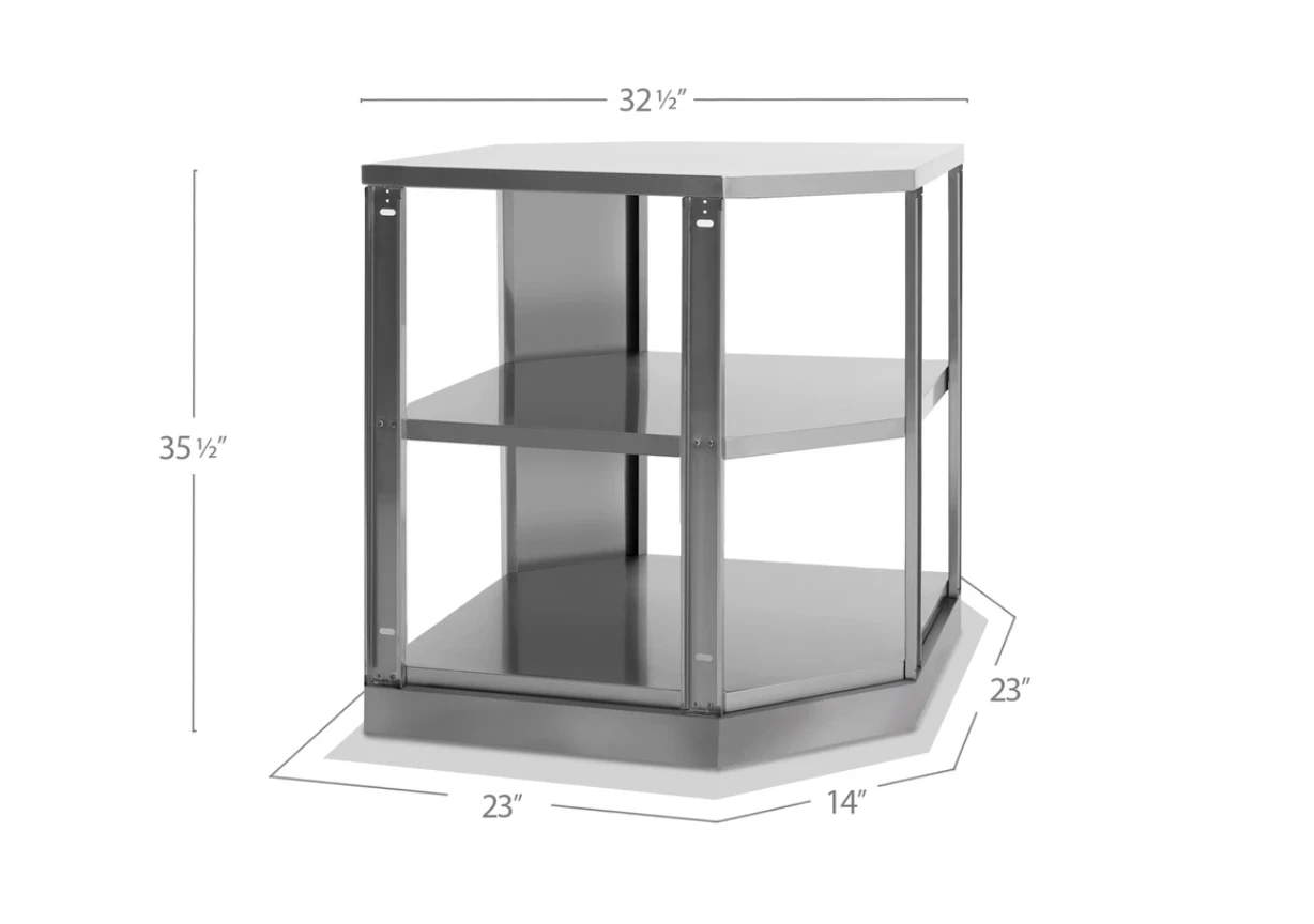 Modular Outdoor Kitchen Cabinets Stainless Steel Grove 90 Degree Corner Shelf 65006 5 Modular Outdoor Kitchen Cabinets Stainless Steel Grove 90 Degree Corner Shelf 65006 - Image 3