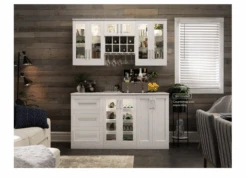 NewAge Home Entertainment Bar Cabinet Wine Storage Beverage Center With Glass Beverage Display Base Cabinet, Floating Display Shelf, Hanging Stemware Shelf - 4 Piece Wall Bar Cabinet Wine Cabinet Set 62530 -Home And Outdoor ScreenShot2021 04 24at12.19.25PM 41424185 e62a 4330 b29d 2b50439a3493