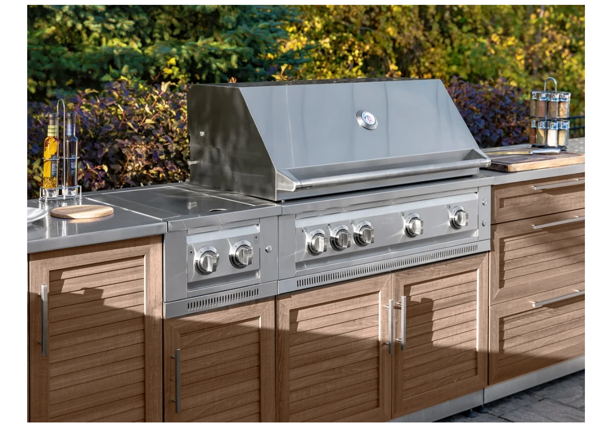 NewAge Outdoor BBQ Kitchen Appliance Stainless Steel Gas Dual Side Burner With Cabinet 66289 5 NewAge Outdoor BBQ Kitchen Appliance Stainless Steel Gas Dual Side Burner With Cabinet 66289 - Image 3