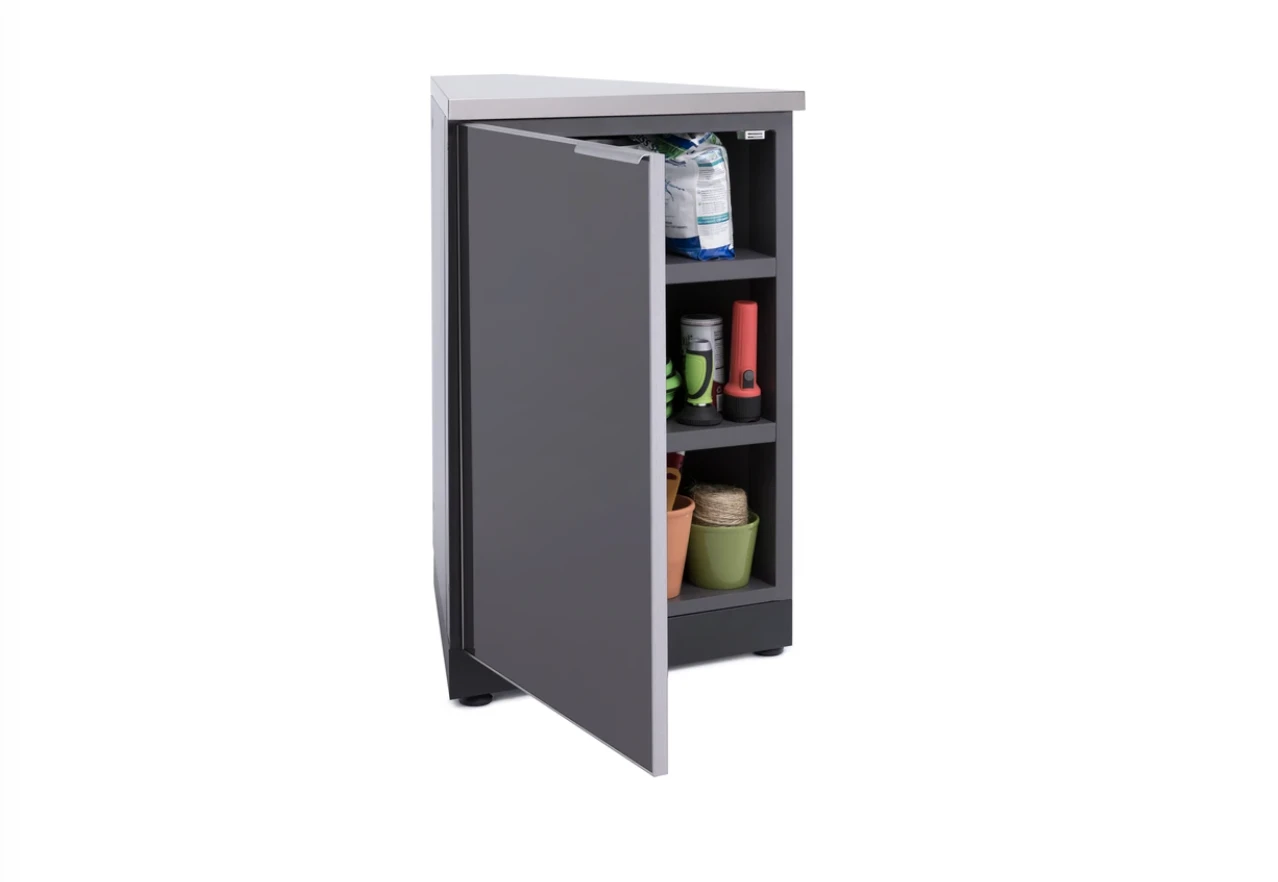Modular Outdoor Kitchen Cabinets Aluminum 45-Degree Corner Cabinet Slate Gray 65205 4 Modular Outdoor Kitchen Cabinets Aluminum 45-Degree Corner Cabinet Slate Gray 65205 - Image 2