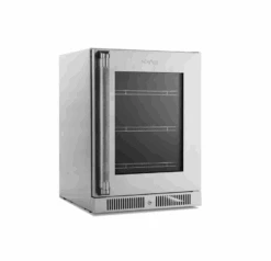 NewAge Outdoor Kitchen Appliance Stainless Steel Undercounter Refrigerator With Glass Door 93000