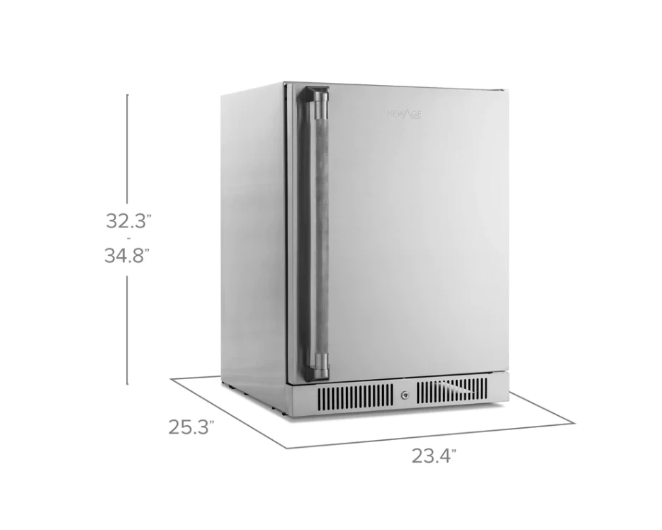 NewAge Outdoor Kitchen Appliance Stainless Steel Undercounter Refrigerator With Stainless Steel Door 93003 5 NewAge Outdoor Kitchen Appliance Stainless Steel Undercounter Refrigerator With Stainless Steel Door 93003 - Image 3