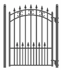 Aleko Steel Pedestrian Gate - ST.LOUIS Style - 5 Ft PGSTP-AP
