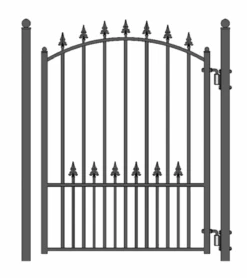 Aleko Steel Pedestrian Gate - MUNICH Style - 5 Ft PGMUN-AP