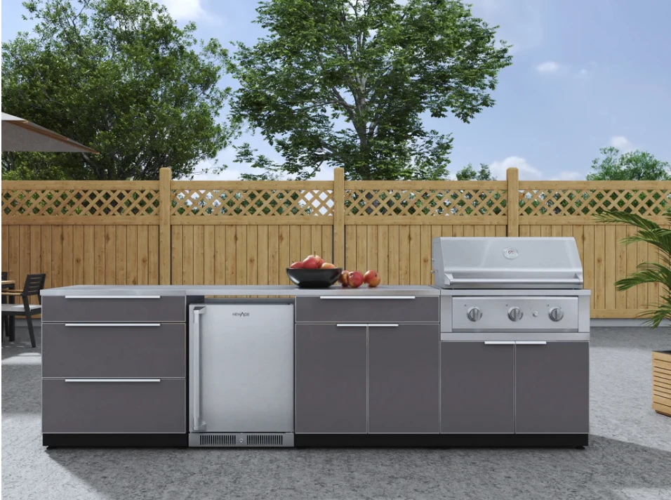 NewAge Outdoor Grill Station BBQ Island Grill Island 3 Piece Outdoor Kitchen 65286 9 NewAge Outdoor Grill Station BBQ Island Grill Island 3 Piece Outdoor Kitchen 65286 - Image 7