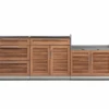NewAge Outdoor Grill Station BBQ Island Grill Island - 3 Piece Outdoor Kitchen 65086