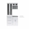 NewAge Wet Bar Cabinets With Sink Station, Tall Glass Door Wall Display Cabinet, Wall Wine Rack - 5 Piece Wall Bar Cabinet Wine Cabinet Set 62745 -Home And Outdoor Screen Shot 2024 11 10 at 15.44.28