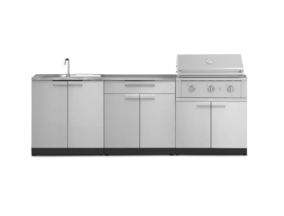 NewAge Outdoor BBQ Island Modular Grill Island 3 Piece Modular Outdoor Kitchen Cabinets 65087 7 NewAge Outdoor BBQ Island Modular Grill Island 3 Piece Modular Outdoor Kitchen Cabinets 65087 - Image 5