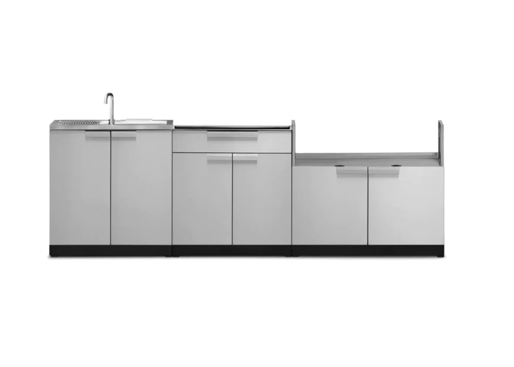 NewAge Outdoor BBQ Island Modular Grill Island 3 Piece Modular Outdoor Kitchen Cabinets 65087 5 NewAge Outdoor BBQ Island Modular Grill Island 3 Piece Modular Outdoor Kitchen Cabinets 65087 - Image 3