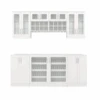 NewAge Wall Bar Cabinet Wine Cabinet Set With Glass Beverage Display Base Cabinet, Wall Wine Rack, Glass Short Wall Display Cabinet - 7 Piece Home Dry Bar Wine Storage Cabinet Set 62529 -Home And Outdoor Screen Shot 2024 11 17 at 09.12.27