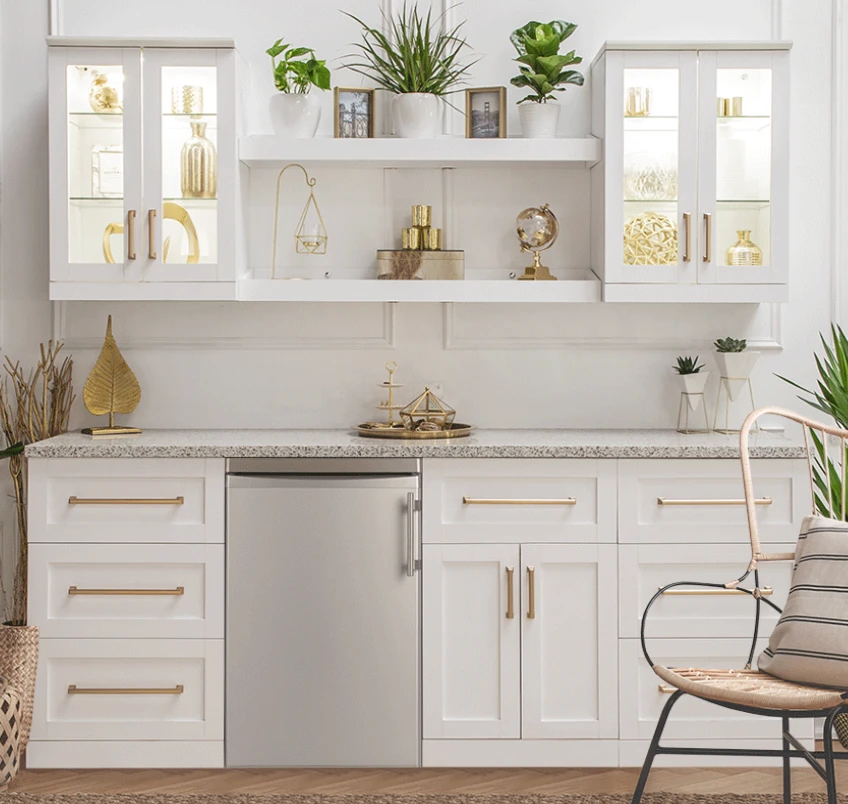 NewAge Wall Bar Cabinet Wine Cabinet Set With Glass Beverage Display Base Cabinet, Floating Display Shelf, Hanging Stemware Shelf, Glass Short Wall Display Cabinet - 8 Piece Home Dry Bar Wine Storage Cabinet Set 62539 4 NewAge Wall Bar Cabinet Wine Cabinet Set With Glass Beverage Display Base Cabinet, Floating Display Shelf, Hanging Stemware Shelf, Glass Short Wall Display Cabinet - 8 Piece Home Dry Bar Wine Storage Cabinet Set 62539 - Image 2